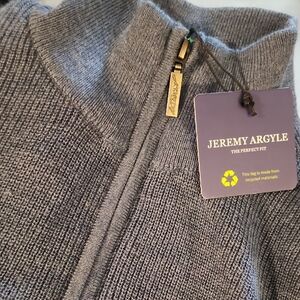#111...NWT...Jeremy Argyle BlueGray Knit Sweater...M